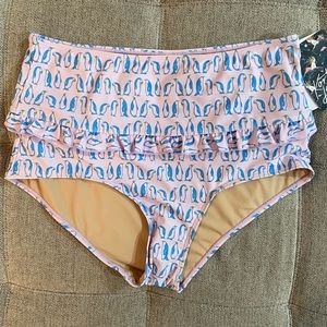 Kortni Jeane Mid-Ruffle Bottoms - Penguin